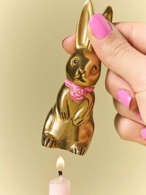 NEW Anthropologie Bunny Snuffer Novelty Candle Snuffer NWT